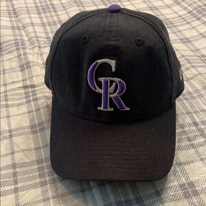 Black Cap with Purple and Silver Logo